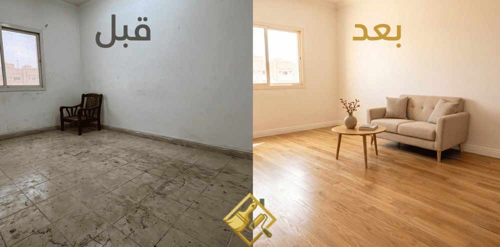 قبل وبعد باركيه