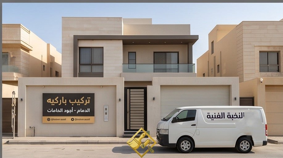 سيارة مؤسسة النخبة الفنية لخدمات توريد وتركيب باركيه في أحياء الدمام