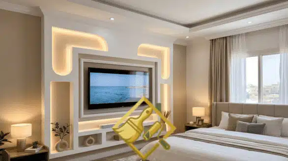 ديكورات جبس بورد للتلفزيون والأبواب